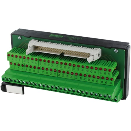 UFL 10 L PLUG FOR SIGNAL TRANSFER, 24 VDC / 1 A - Male With LED, Rail / Screw-type Terminal